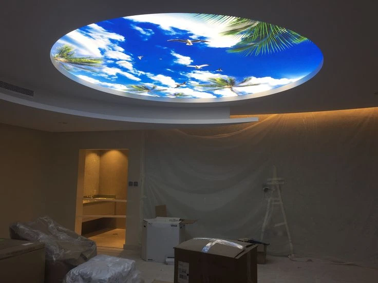 application of stretch ceiling lights