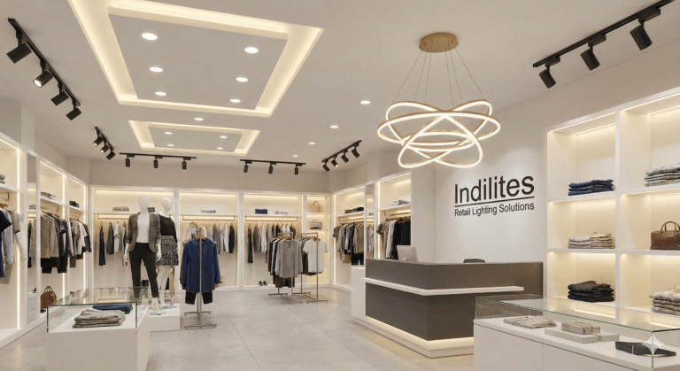 Retail store with custom LED lighting
