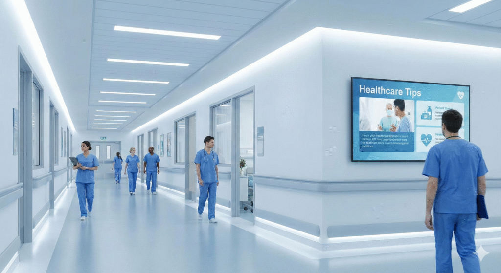 Hospital with LED lighting