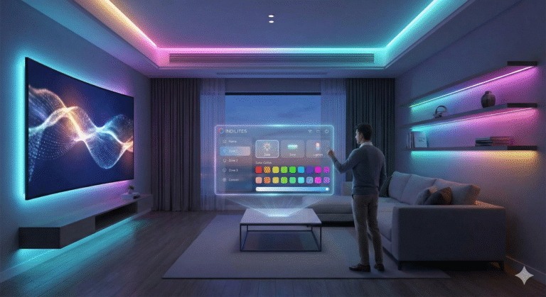 Smart LED lighting with digital controls and AI integration